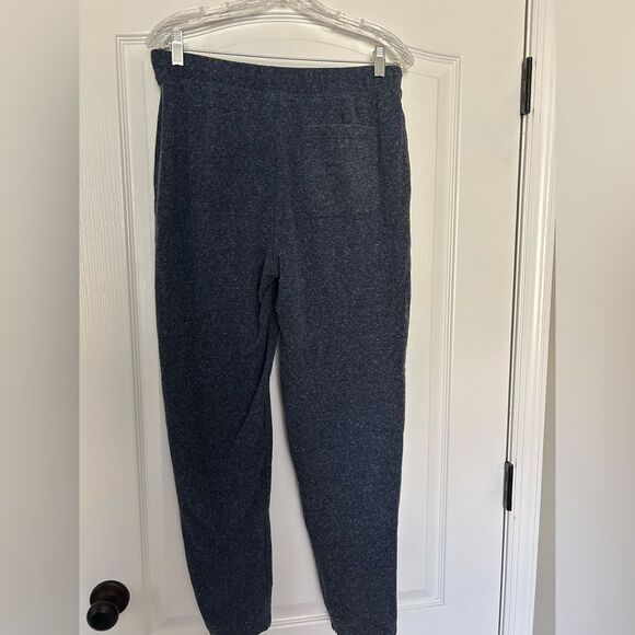 Eddie Bauer Men’s Blue Lounge Cotton Joggers Size Medium Adjustable Waist - Picture 2 of 13
